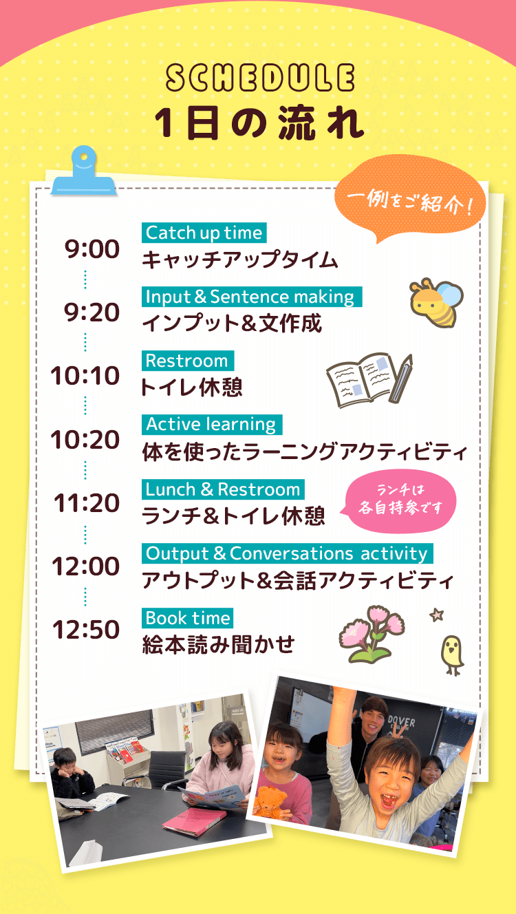 （例）1日の流れ